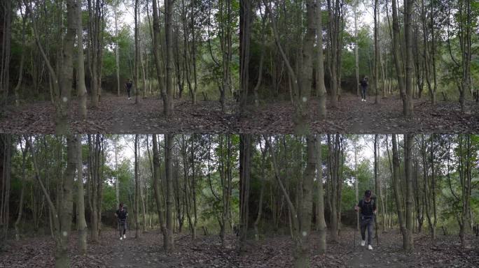 徒步 登山 露营 探险 丛林 瀑布 背包