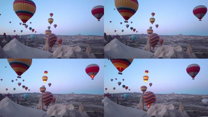 土耳其卡帕多西亚的热气球
