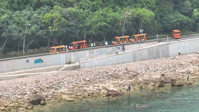 深圳鹿嘴山庄新路航拍