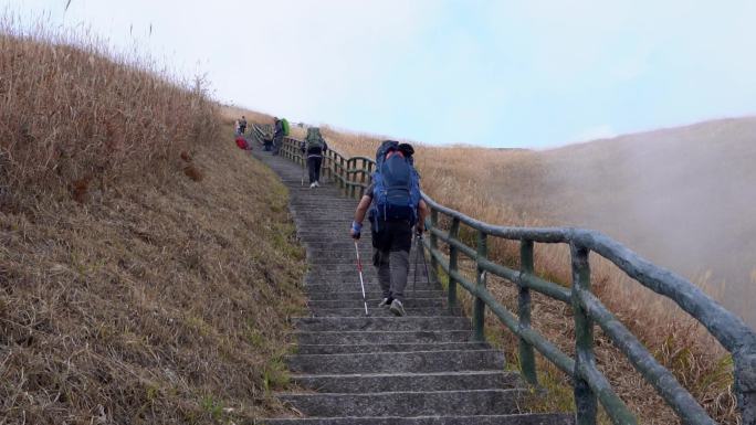 徒步 登山 探险 户外 草甸 武功山