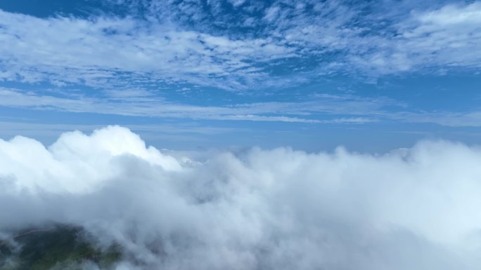 云海蓝天白云云层平流层