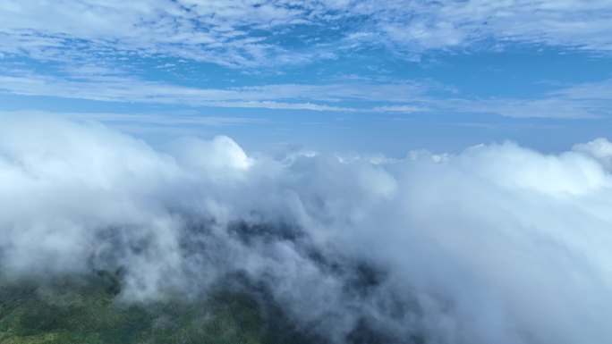 云海蓝天白云云层平流层