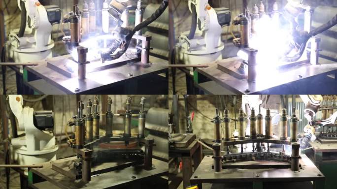 工业焊接 点焊 自动机器人 焊接 流水线