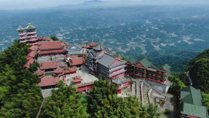 四川蜀南竹海、龙吟寺航拍