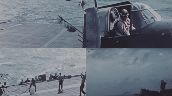 1945年美国海军在东海演练