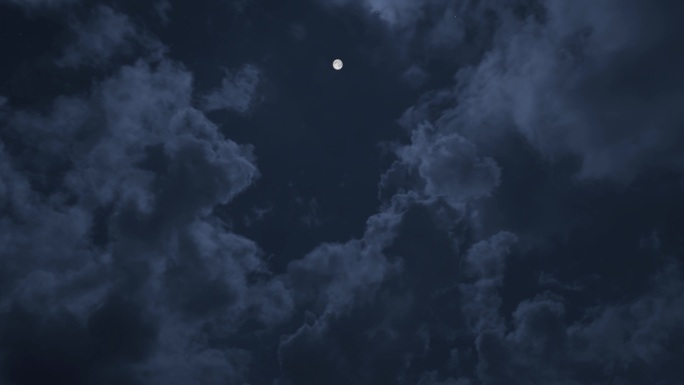 夜空月色