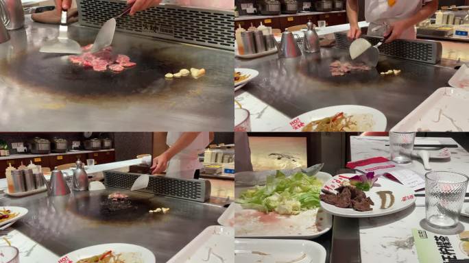日式料理铁板牛肉