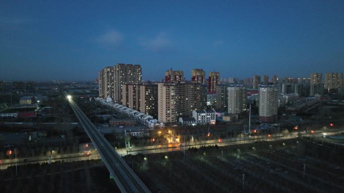 塔元庄高铁夜景