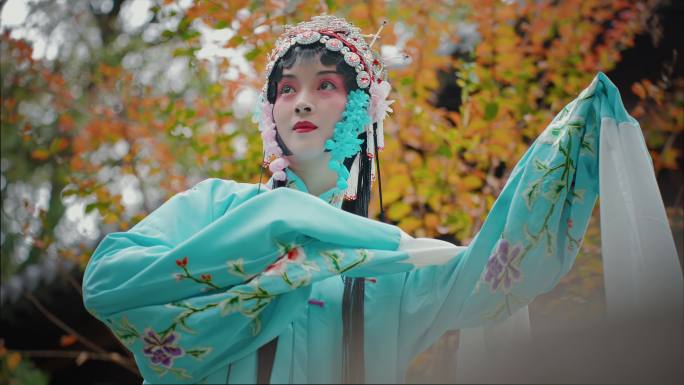 中国戏曲京剧昆曲越剧中国元素国粹戏曲表演