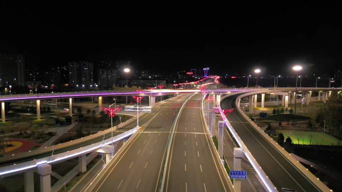 潍坊通亭街高架夜景004