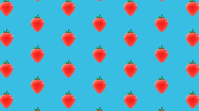 草莓水果装饰VJ背景