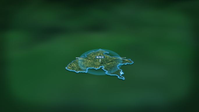4K大气榆林市榆阳区地图面积人口信息展示