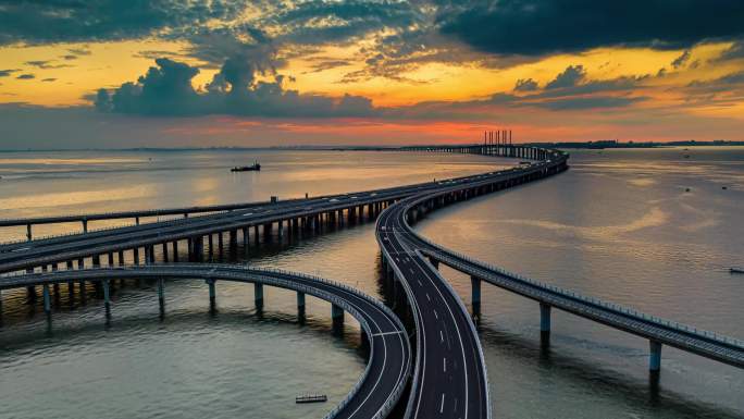 青岛跨海大桥延时