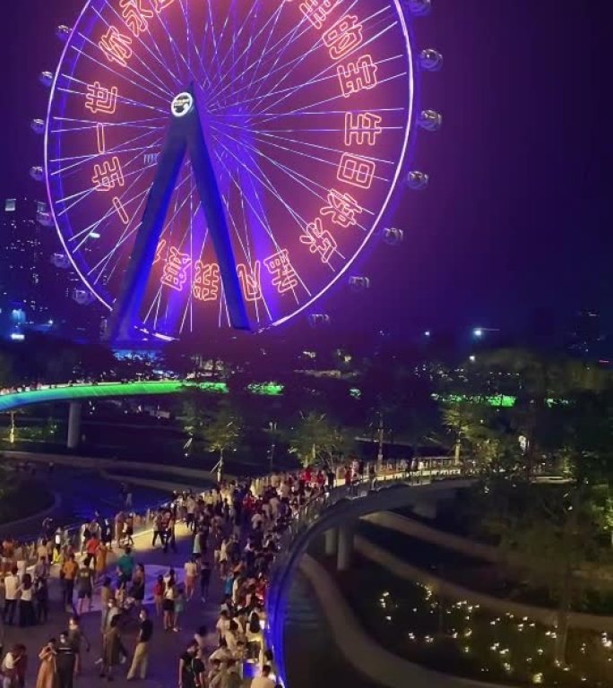 摩天轮情人节520浪漫夜景表白求婚祝福