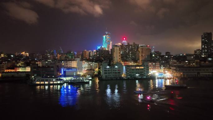 澳门葡京酒店航拍 澳门地标