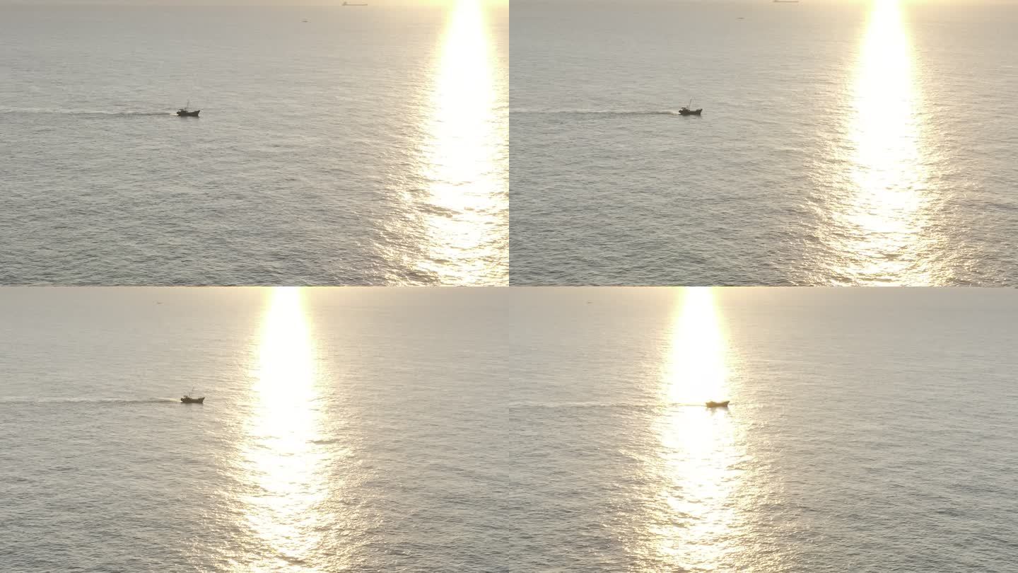 山东威海成山头海上日出4K航拍