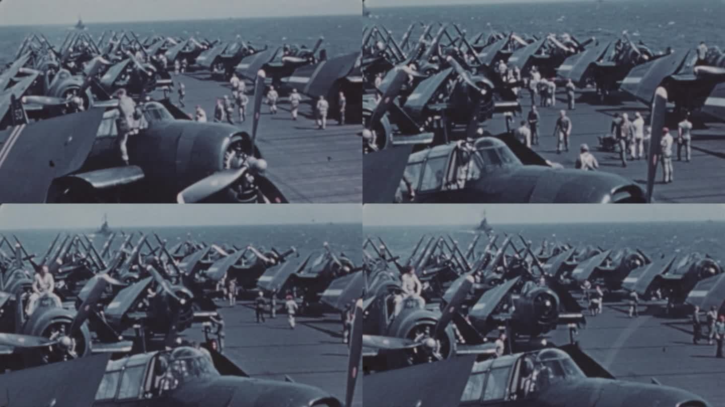 1945年美国海军在东海演习