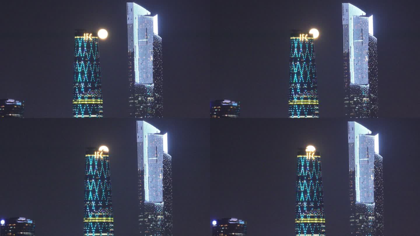 广州珠江新城超级月亮