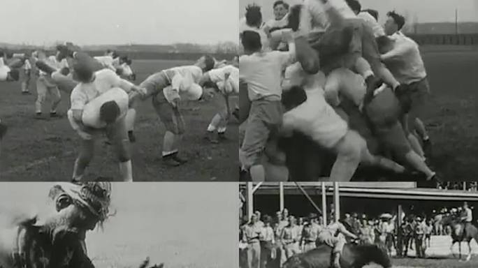 1944年美军玩球赛马