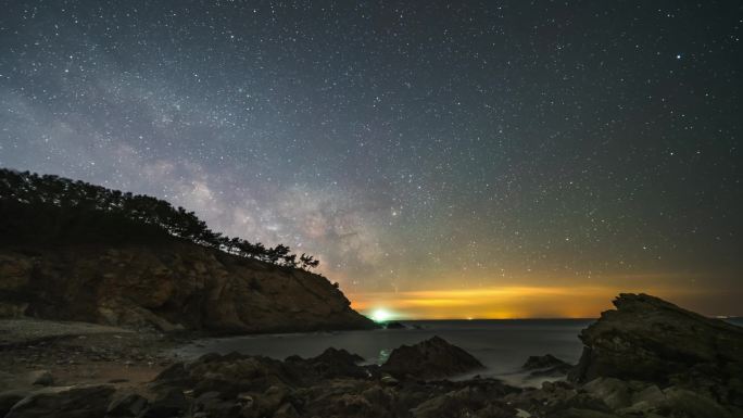 大连海岸星空