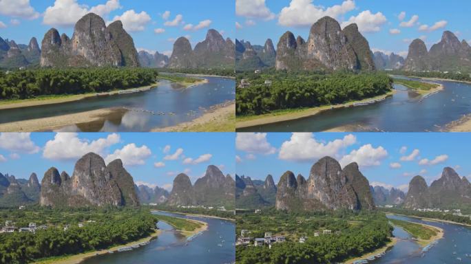 桂林阳朔兴坪古镇20元人民币打卡地