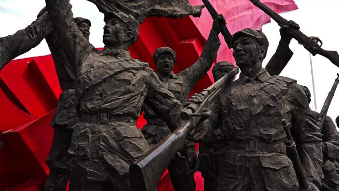 石家庄解放广场红军雕塑
