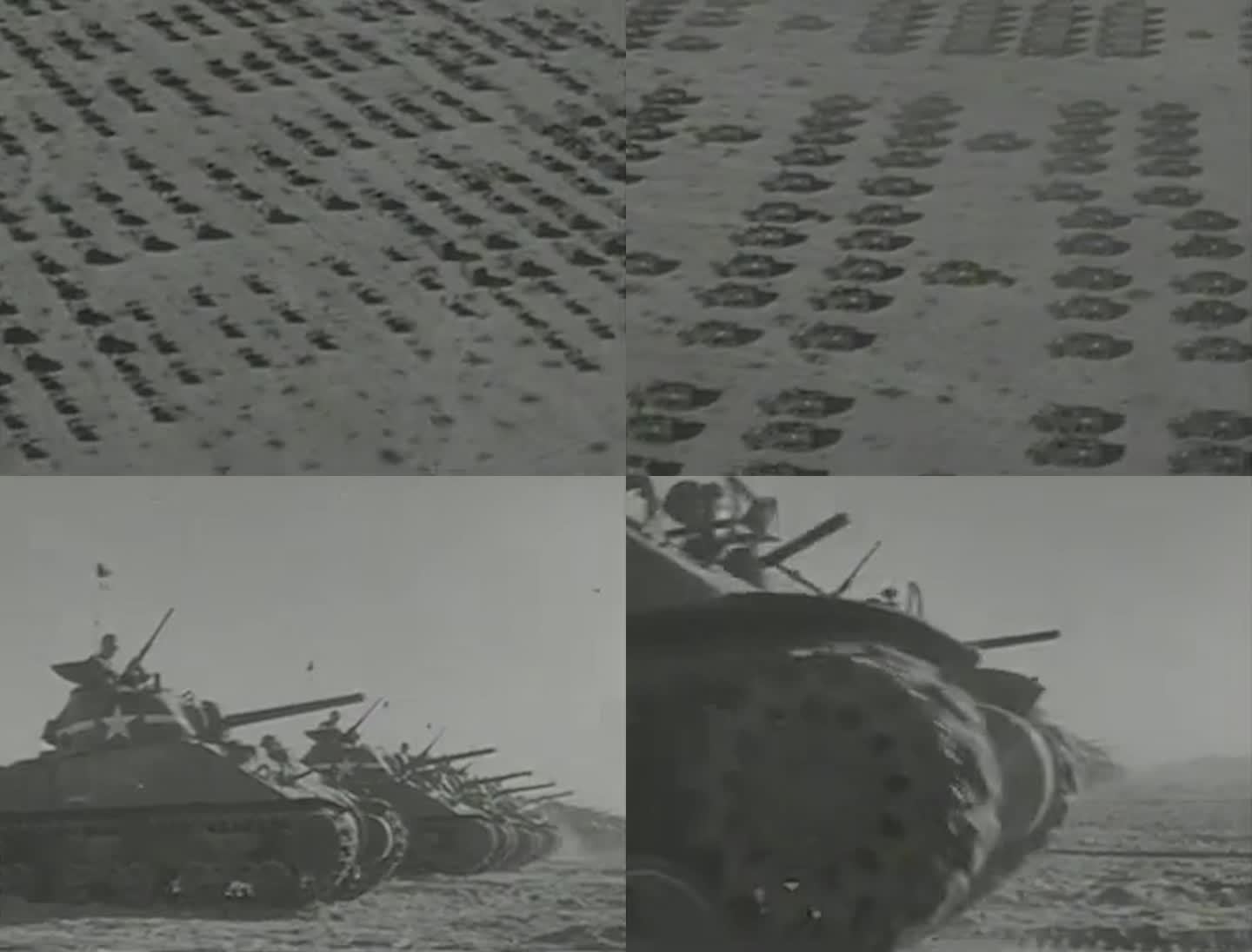 1943年美国坦克接受检阅