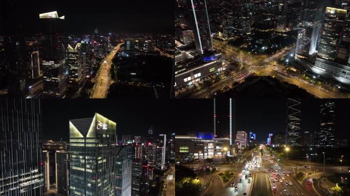 南京河西夜景4K60P空镜