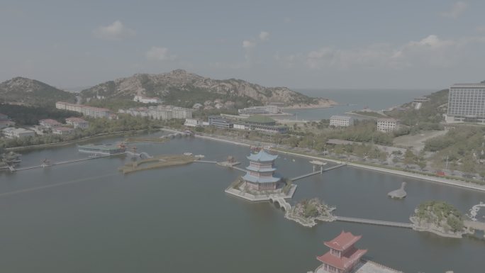 威海隆霞湖风景区4K航拍（log未调色）