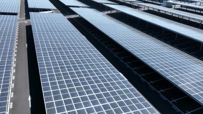 4K超清新能源太阳能发电站光伏发电宝马1