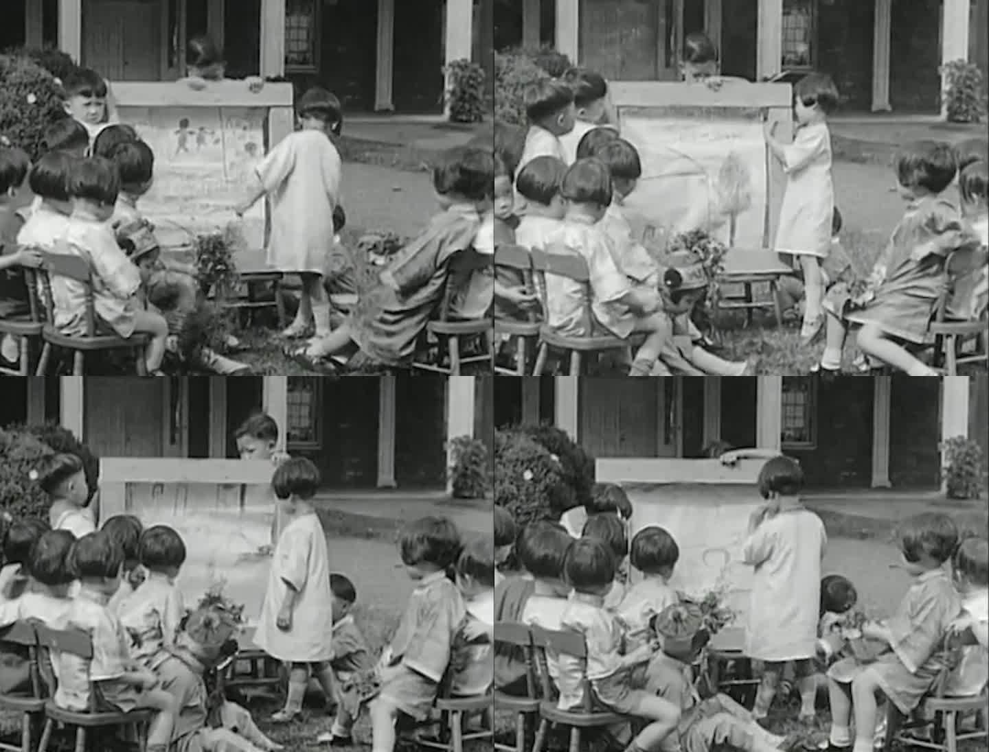 1930年上海儿童在户外玩耍