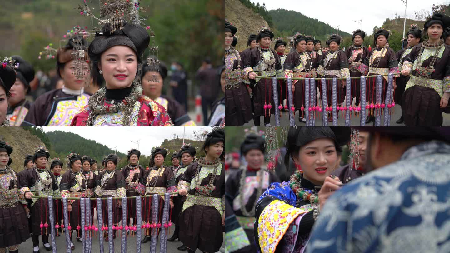 4K 贵州黔东南美丽的侗族姑娘