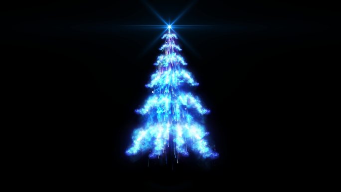 【4K】蓝色圣诞树