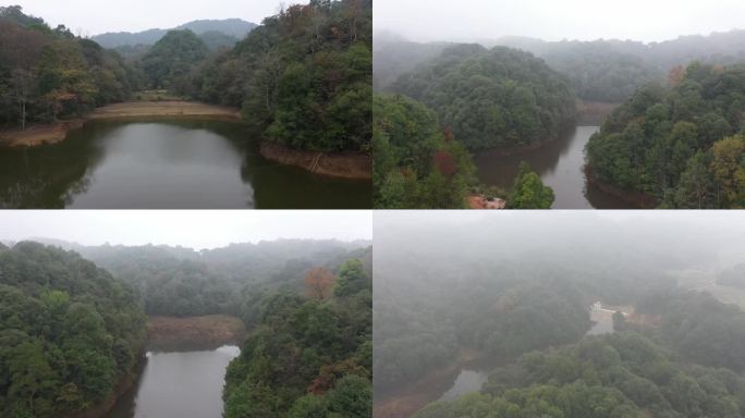 建在大山里的水库