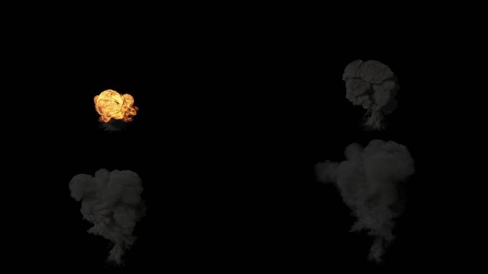 2K地面爆炸合成素材（带Alpha）