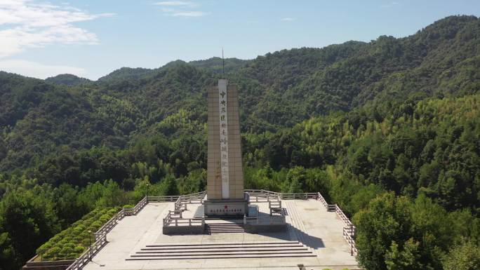 4K原素材-中央苏区松毛岭战役纪念碑