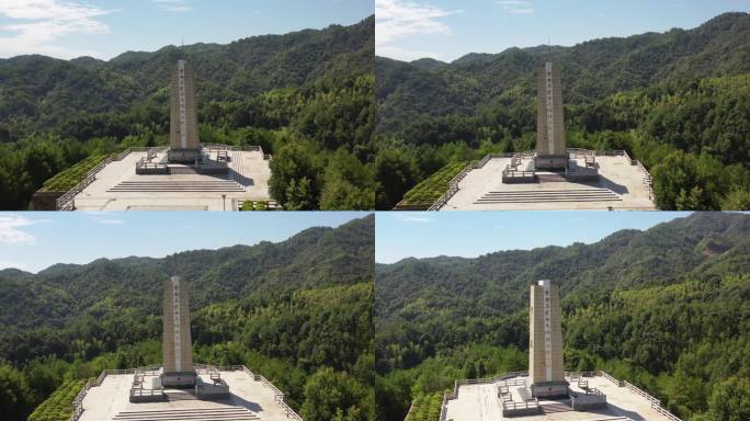 4K原素材-中央苏区松毛岭战役纪念碑