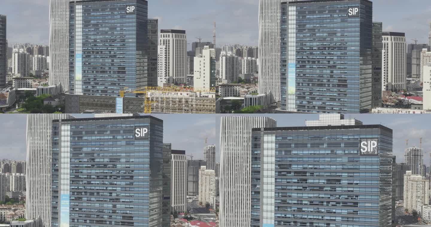 4K原素材-航拍上海银历大厦