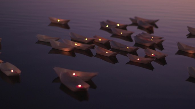 纸船1 蜡烛 祈祷