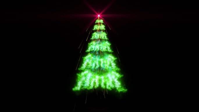 【4K】绿色圣诞树