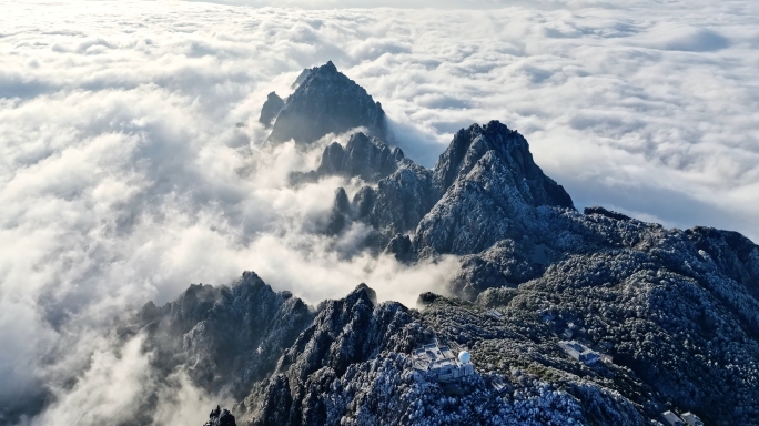 黄山 雾凇 云海 大气磅礴 自然风光旅游