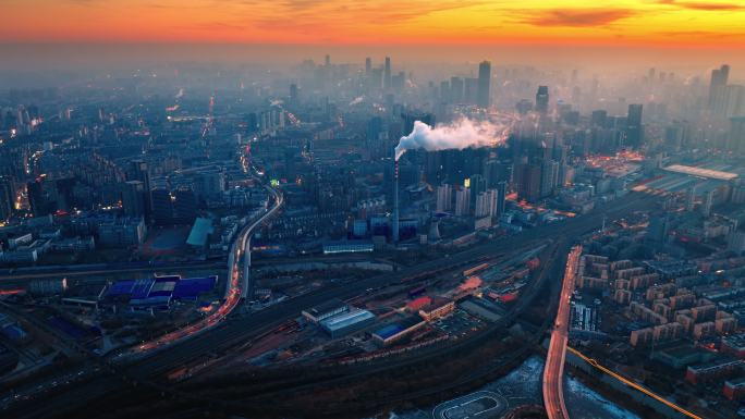 沈阳 都市夜景 老工业基地