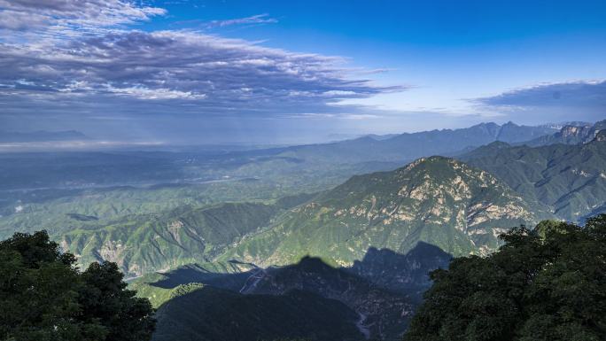 4K太行山群山光影延时