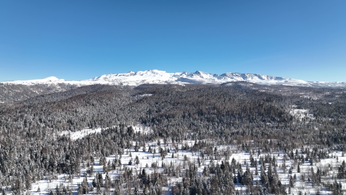 4K航拍雪山