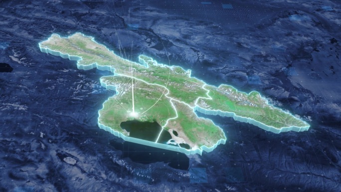 海北藏族自治州-云雾俯冲勾勒轮廓