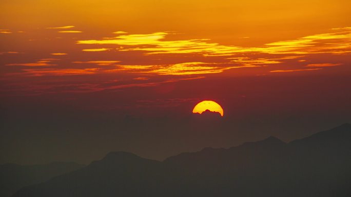 4K太行山日出