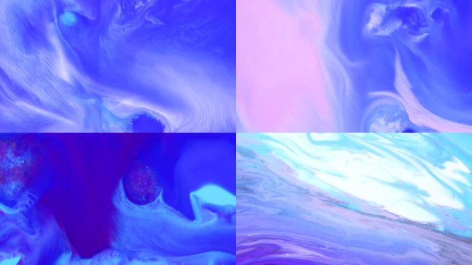 蓝紫色色彩艺术视觉创意