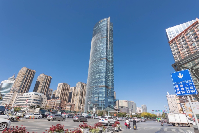 昆明同德广场5k延时昆明地标建筑