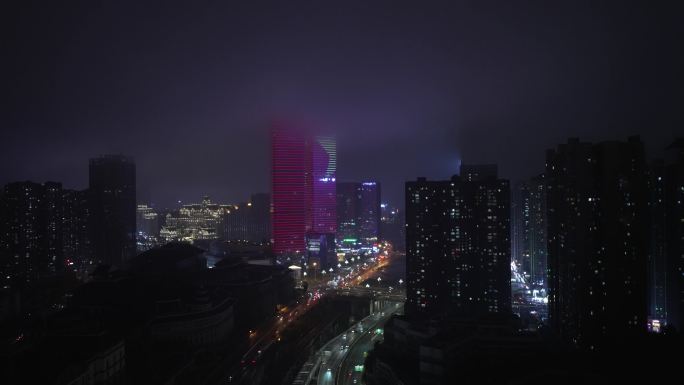 窗外夜景