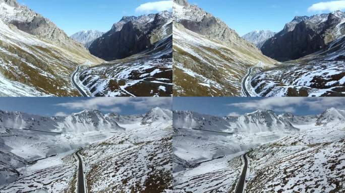 新疆独库公路雪山公路混剪